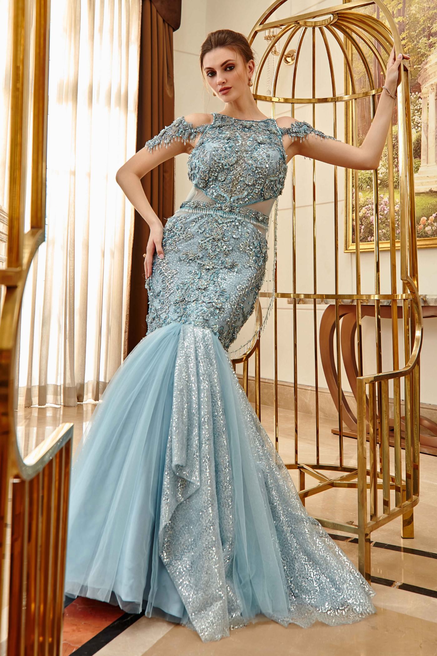 Brittany Blue Mermaid Gown