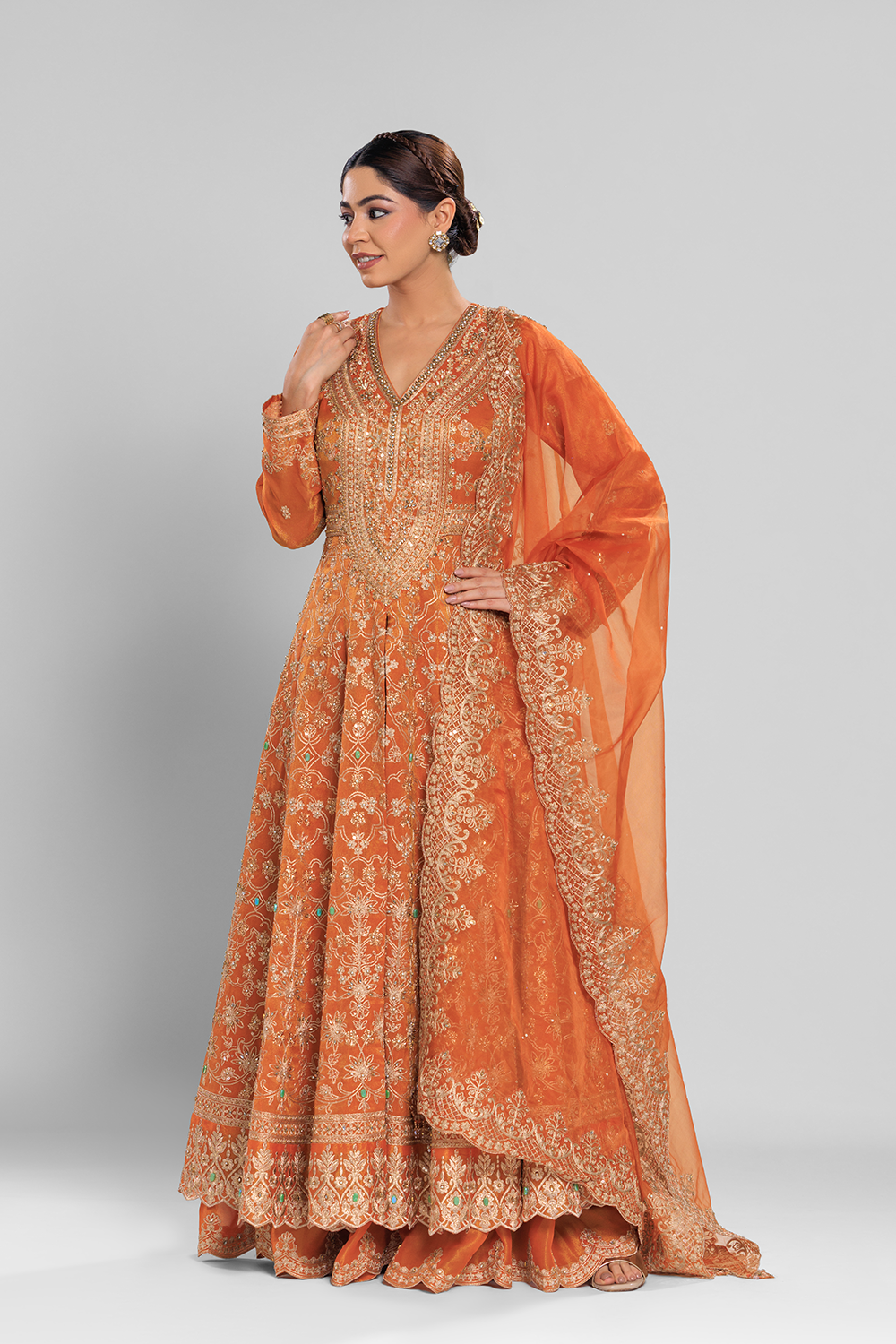 Zarqeen Noor Anarkali set - Roop Vatika Official