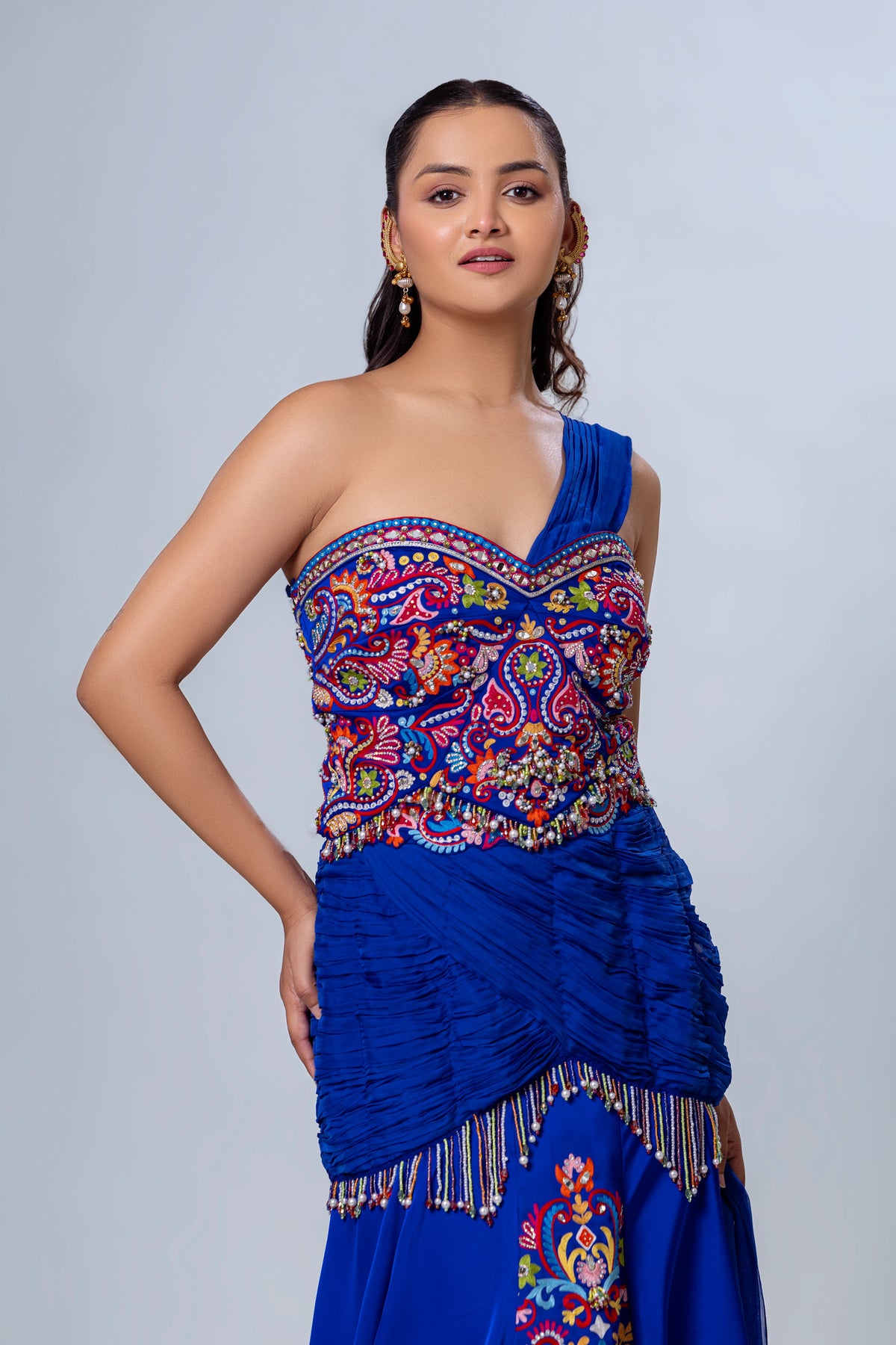 Riva Corset Drape Saree