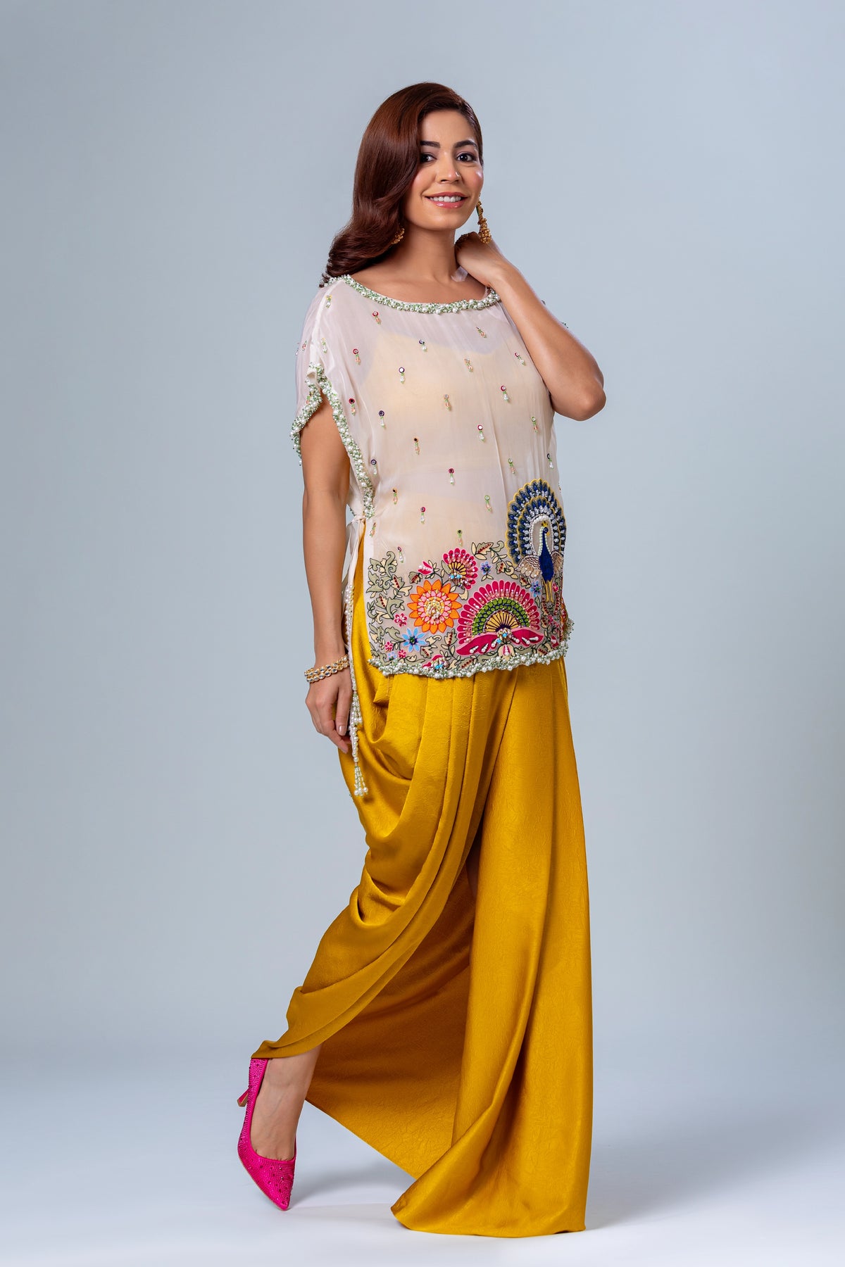 Rumi Dhoti Shirt Set