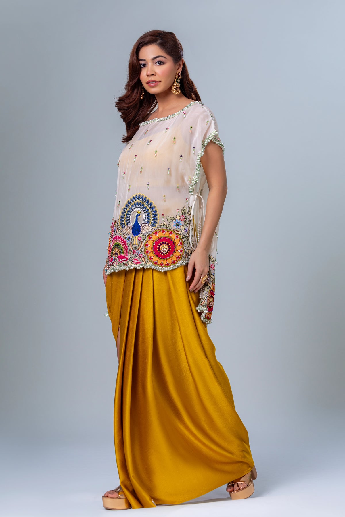 Rumi Dhoti Shirt Set