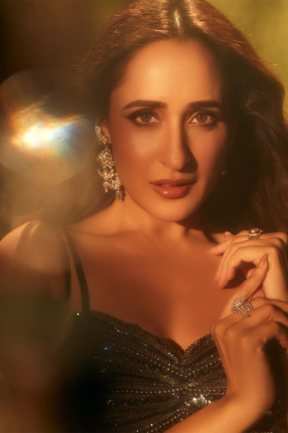 Pragya Jaiswal in Midnight Mesh - Roop Vatika Official